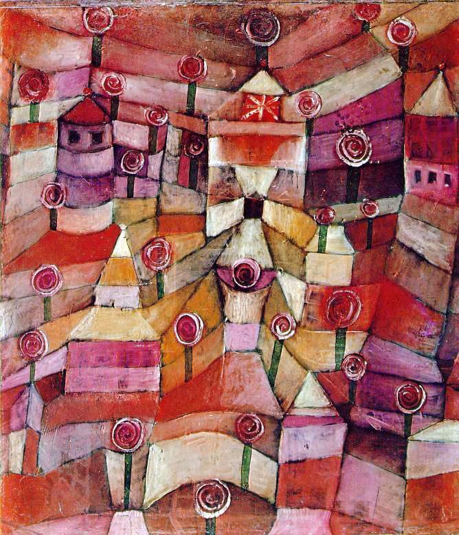 The Rose Garden painting - Paul Klee The Rose Garden art painting